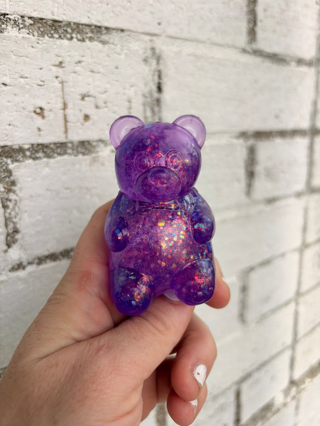 Gummy, bear, glitter squishy