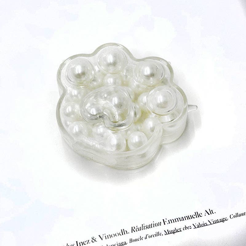 Cat Paw Bead Squishy Clear Sensory Stress Relief Toy