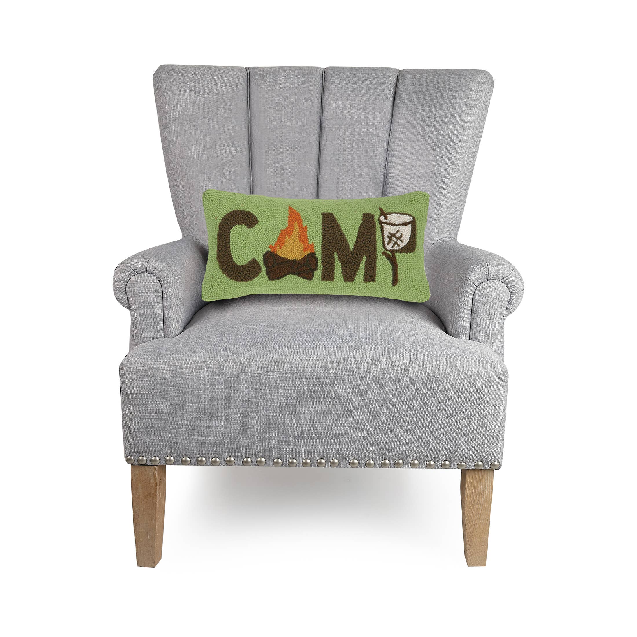 Camp Marshmallow Hook Pillow - The Pillow Shop