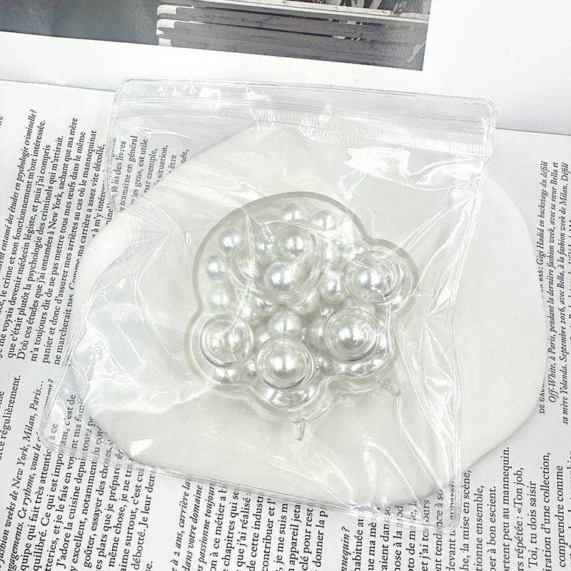 Cat Paw Bead Squishy Clear Sensory Stress Relief Toy