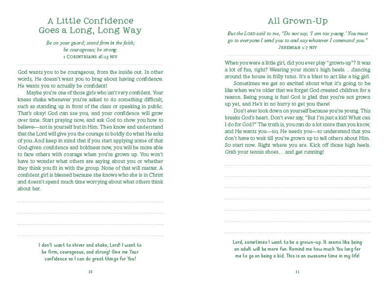 3-Minute Devotions for Girls Journal