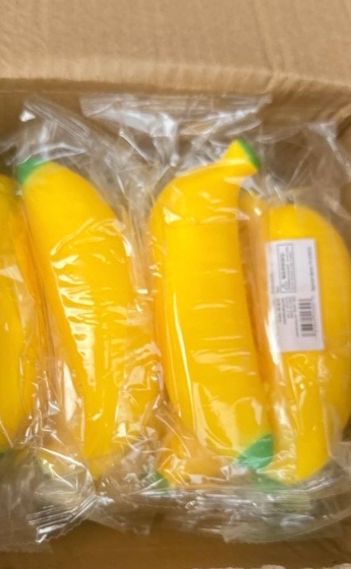 The Viral  Banana Sand Filled Squishy 5 inches (bulk)