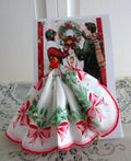Art Deco Holiday Keepsake Hankie Card