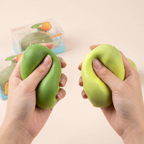 12PCS - ASMR Crunchy Color Change Mango Squeeze Squishy Stress Relief Toy
