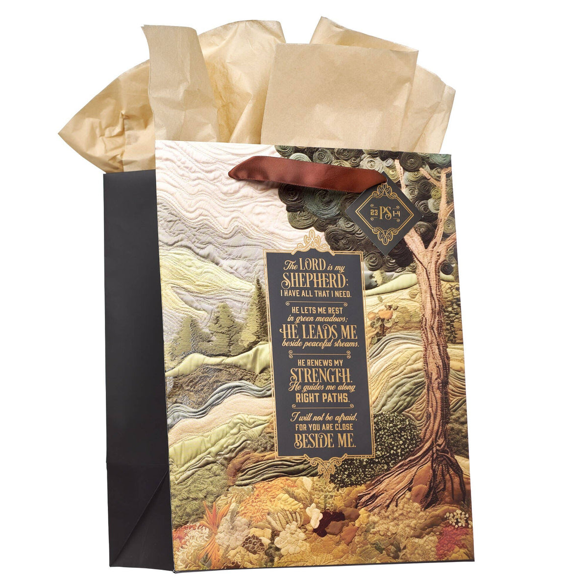 Gift Bag LG Portrait The Lord is my Shepherd Ps. 23