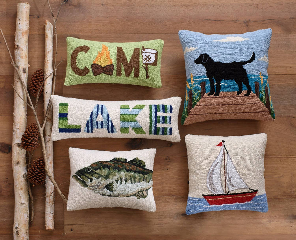 Camp Marshmallow Hook Pillow - The Pillow Shop