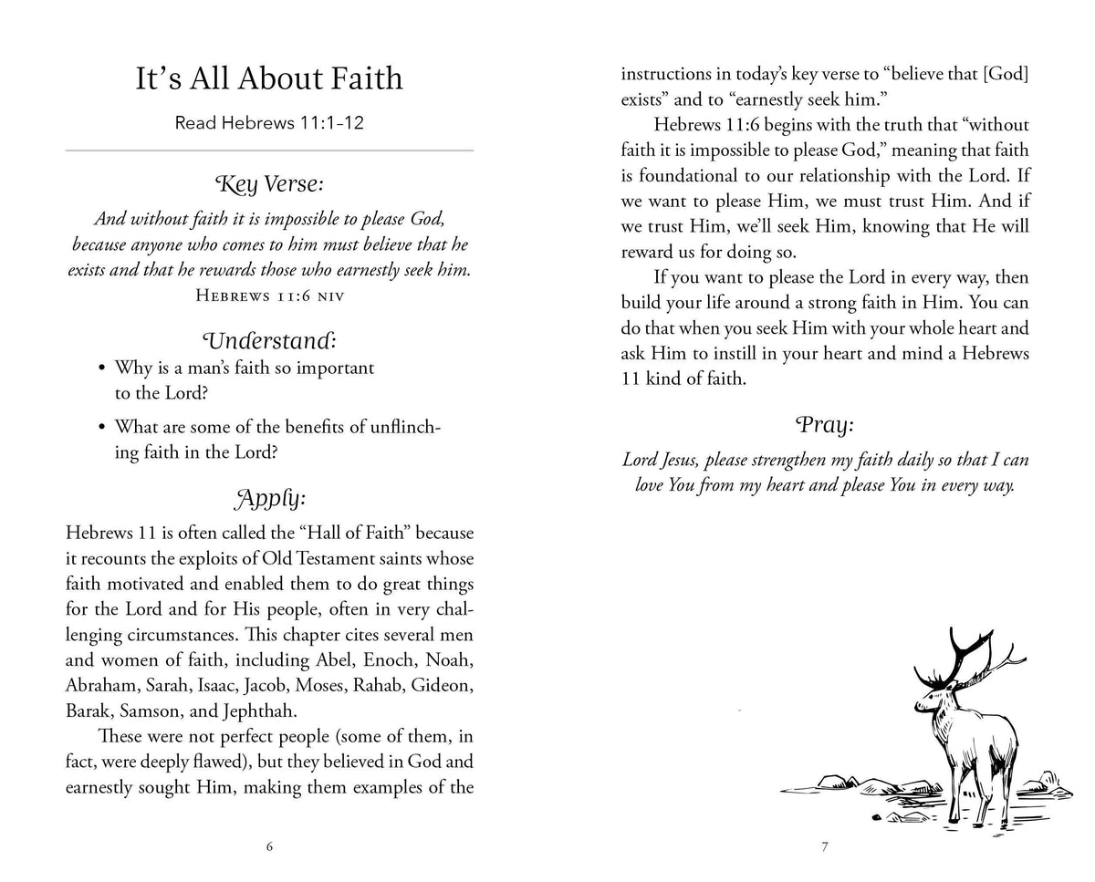 The 5-Minute Bible Study for Men: Pursuing a Life That Matte