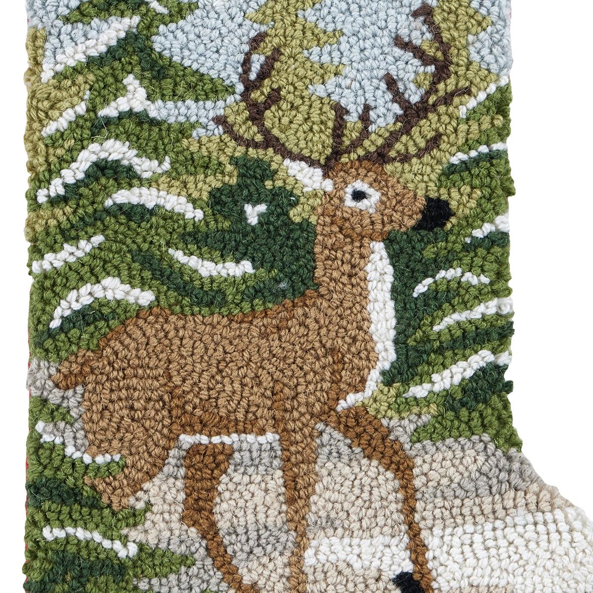 Snow Deer Hook Stocking
