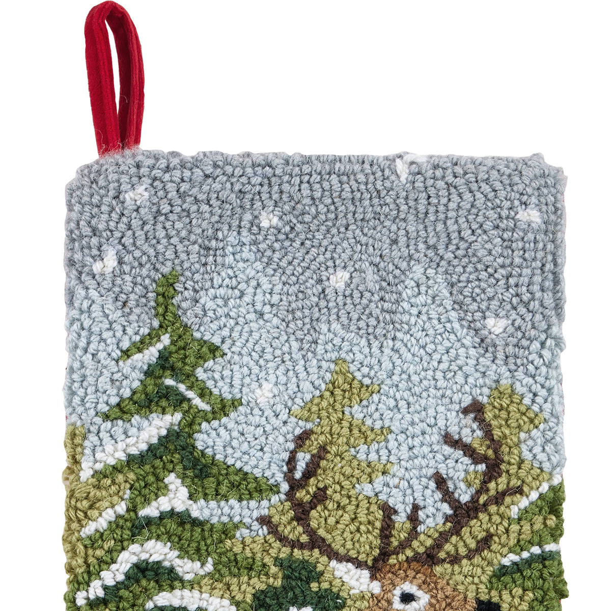 Snow Deer Hook Stocking