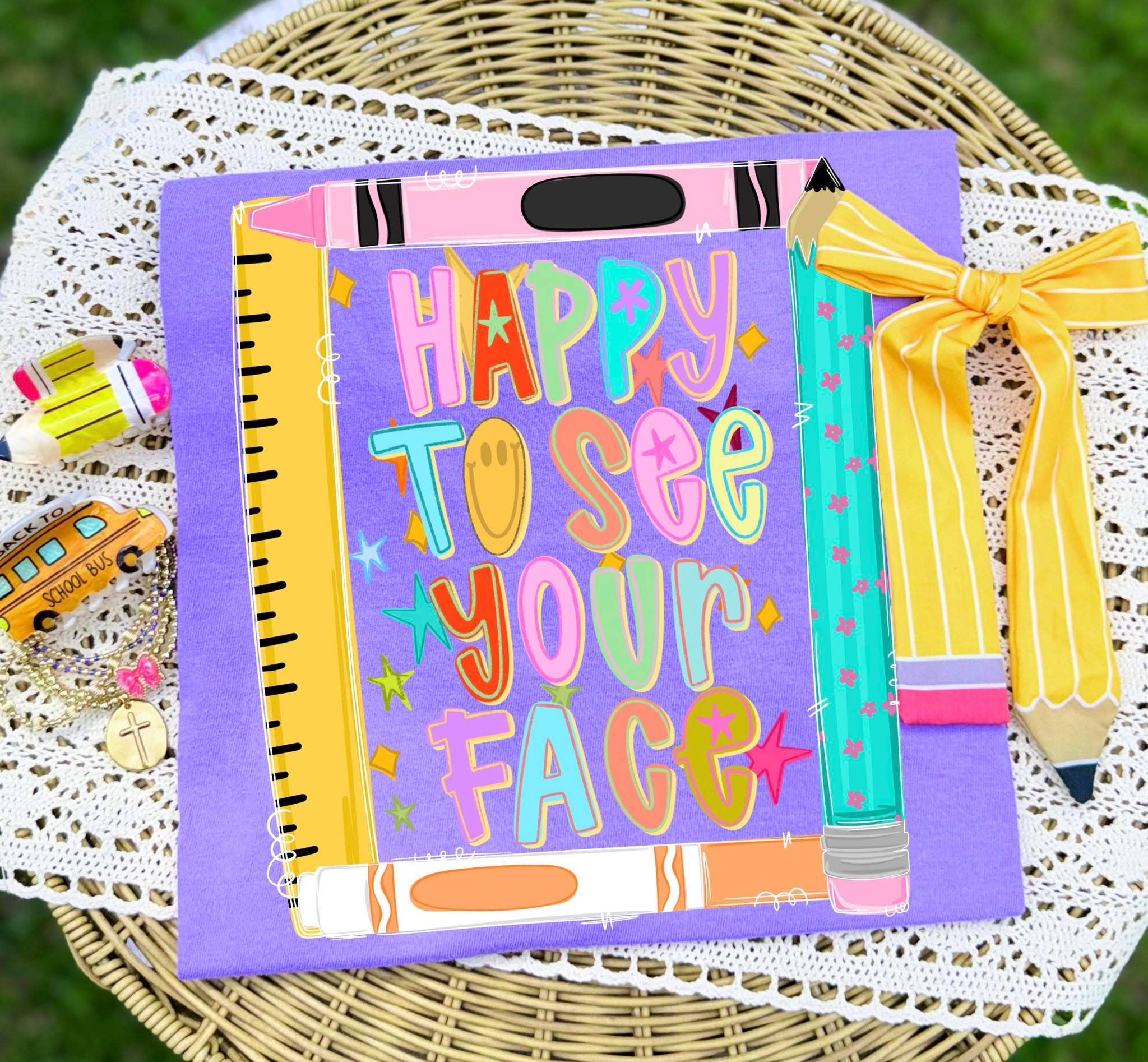 Happy To See Your Face Pencils Shirt