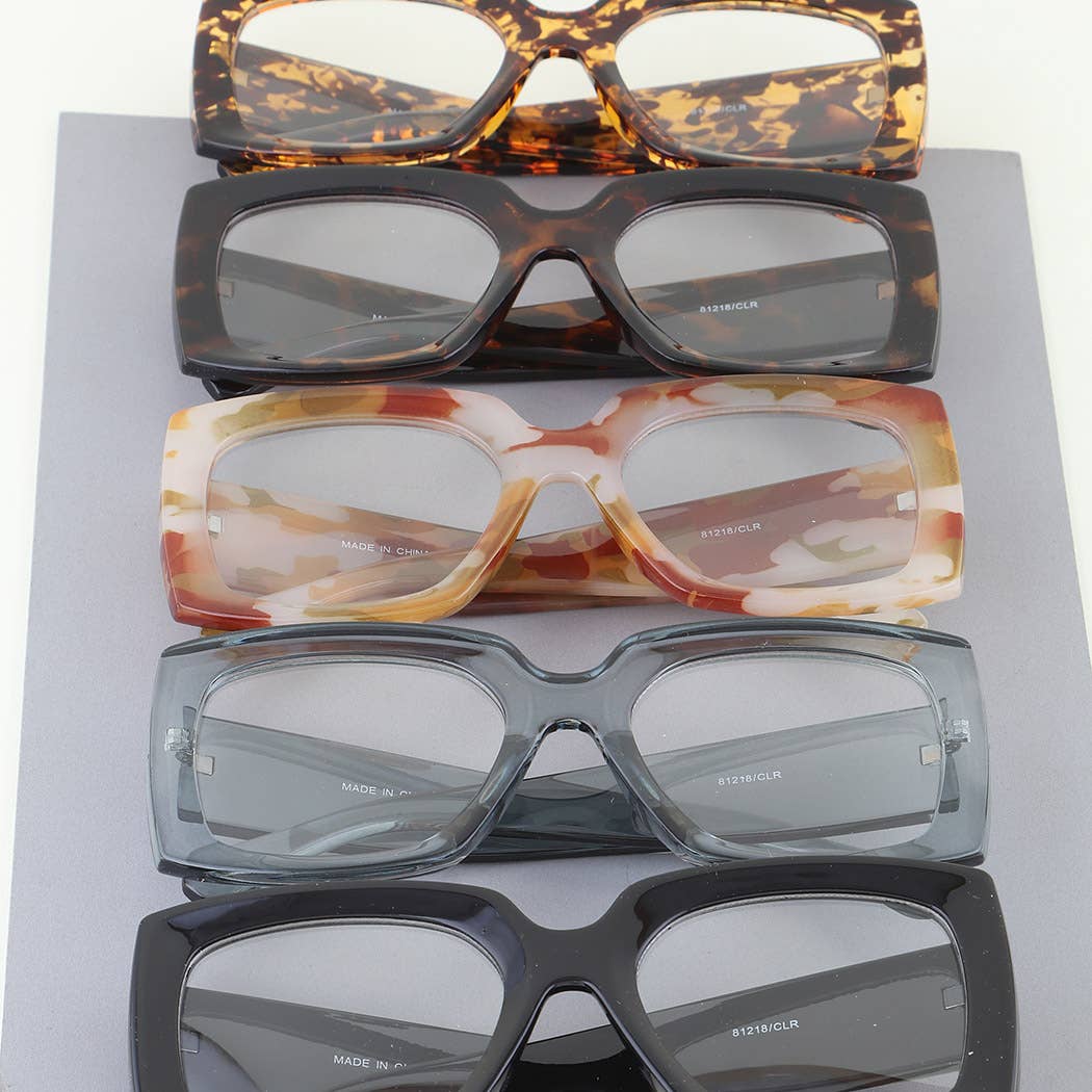 Boxy Pattern Optical Glasses