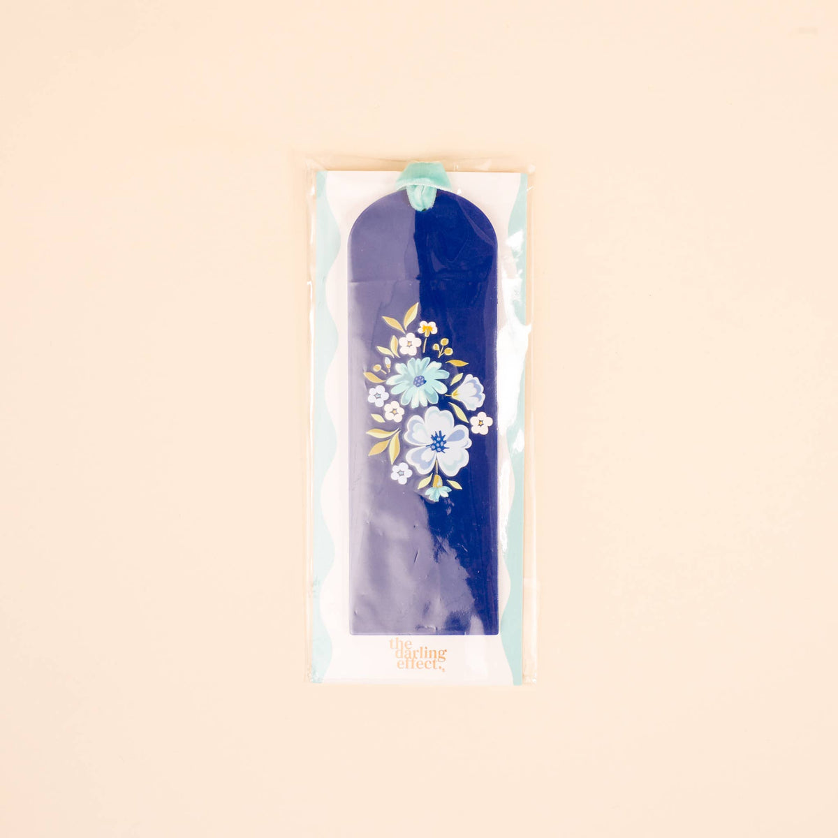Acrylic Bookmark–Dainty Floral Navy