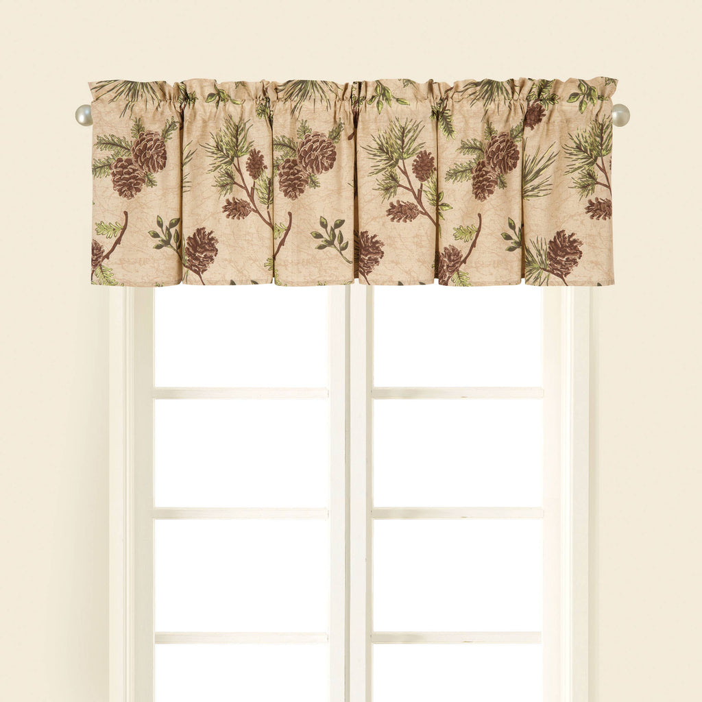 Woodland Retreat Pinecone Valance