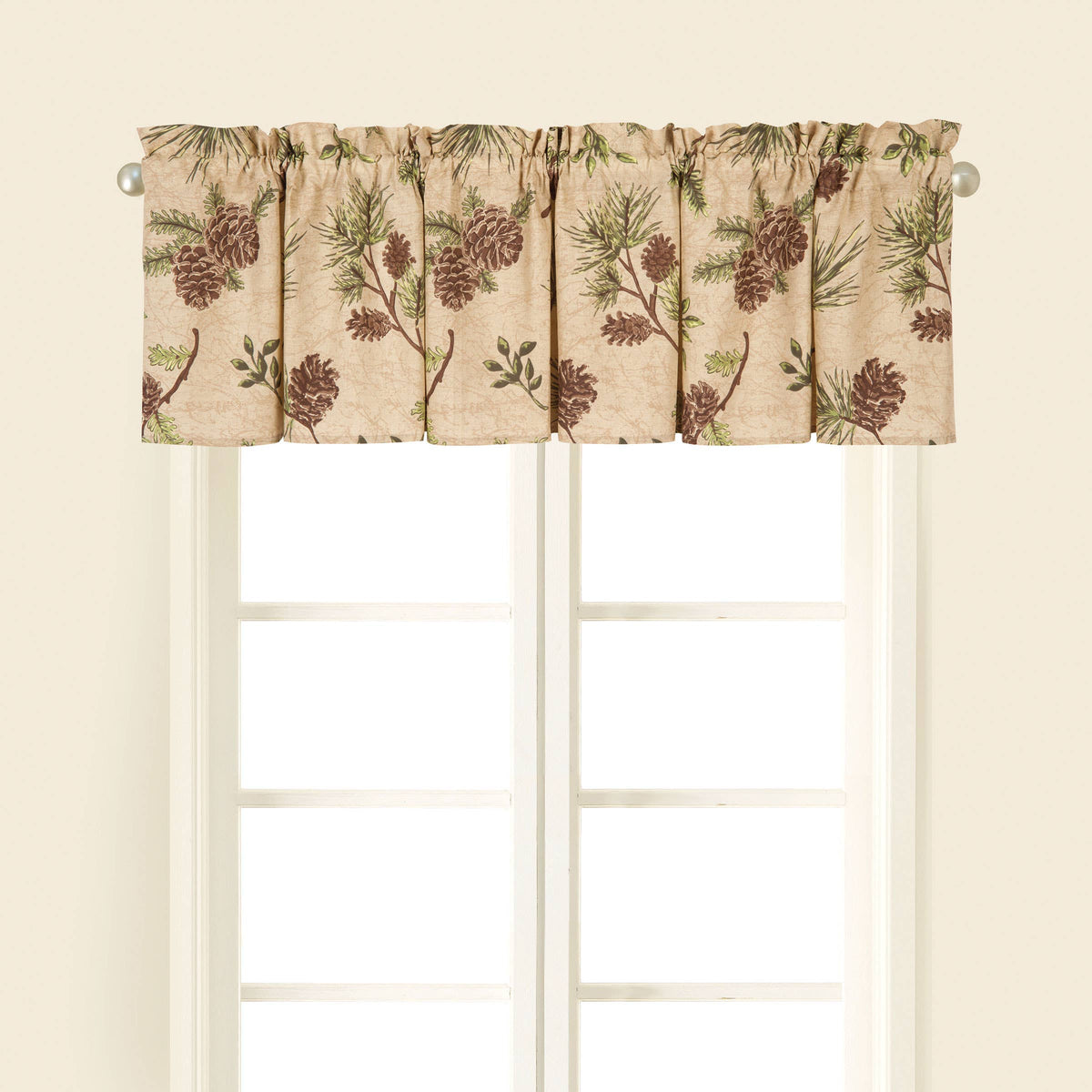 Woodland Retreat Pinecone Valance