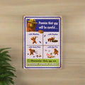 Tin Sign 12in x 17in-Promise That You Will Be Careful