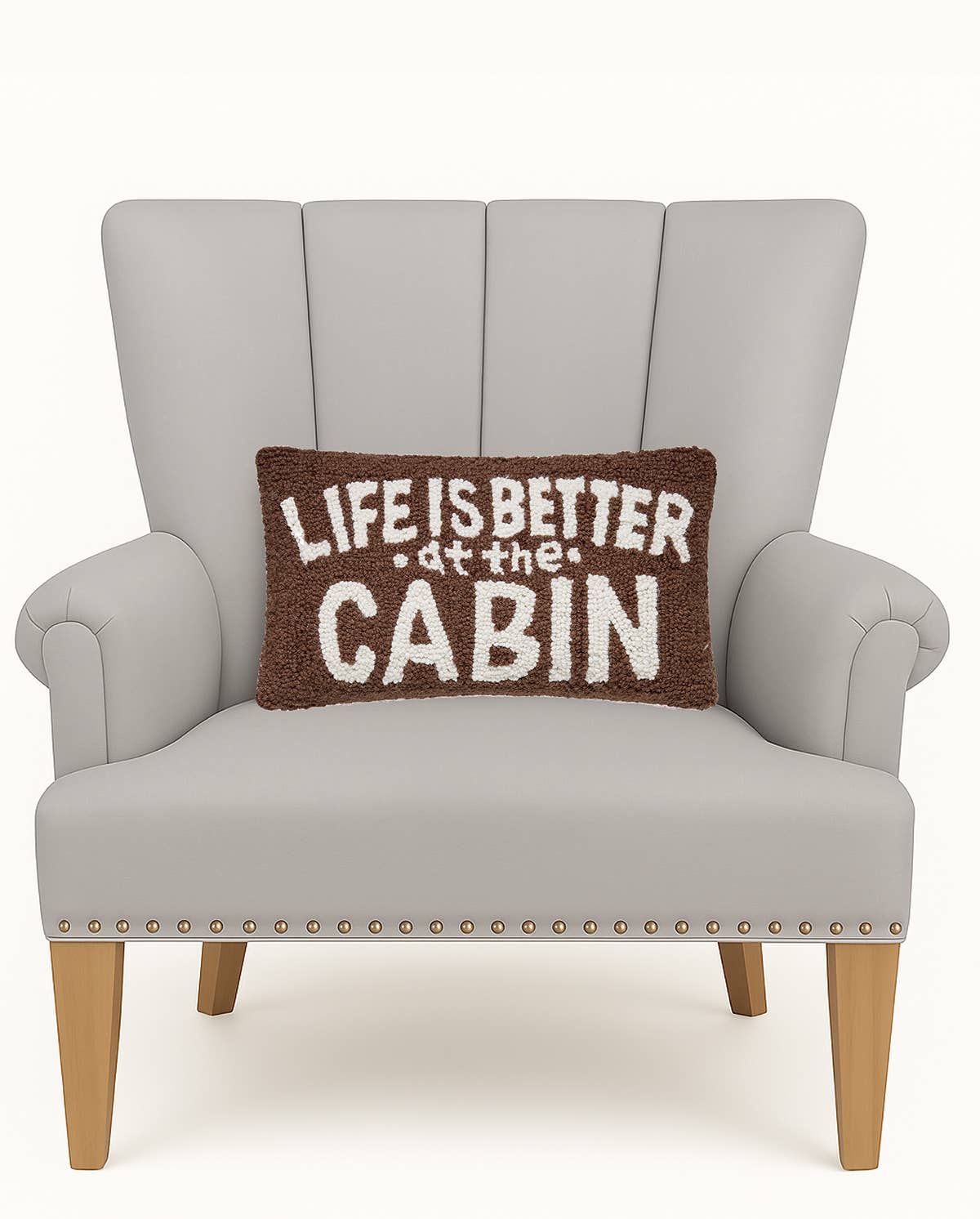 Life On Cabin Hook Pillow