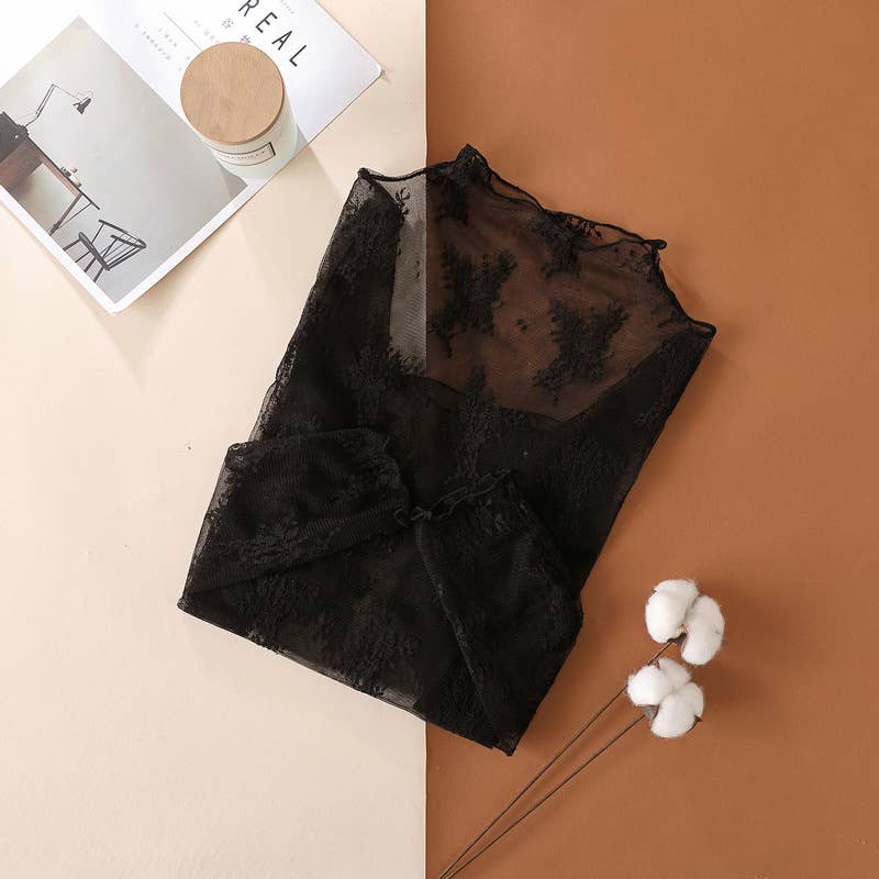 LACE SEE-THROUGH LAYERING TOP