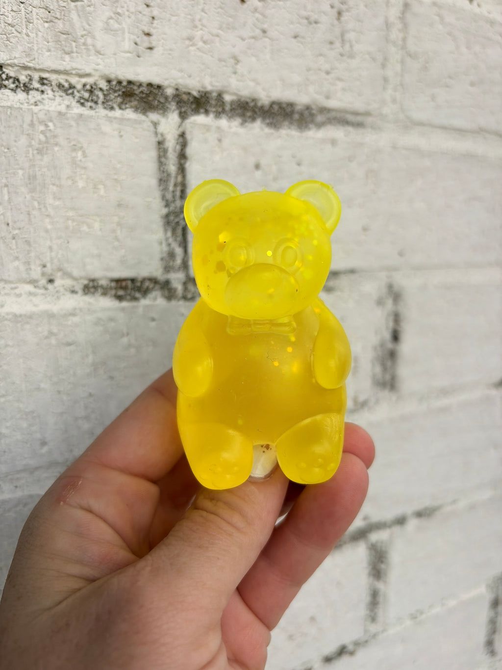 Gummy, bear, glitter squishy