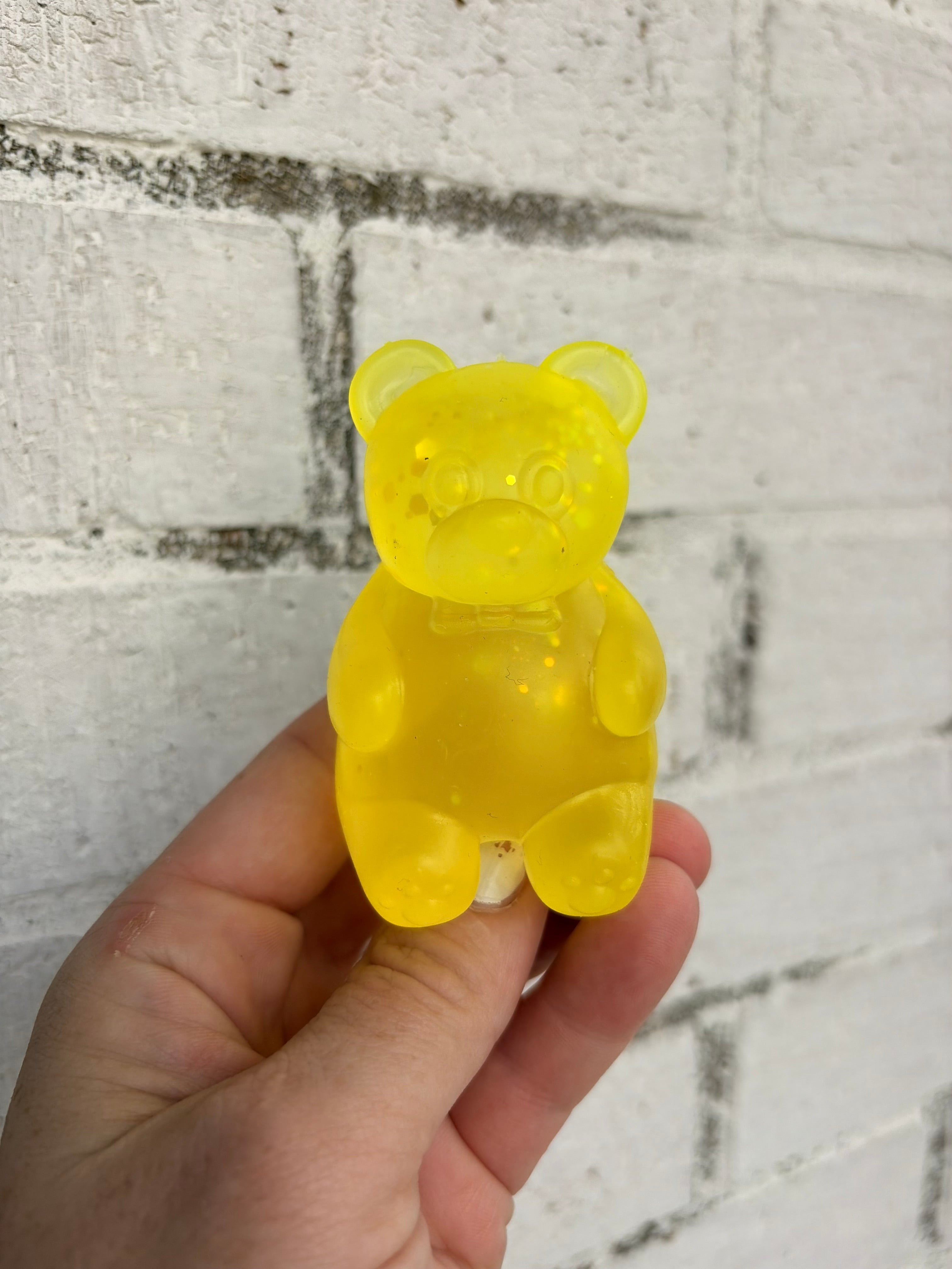 Gummy, bear, glitter squishy