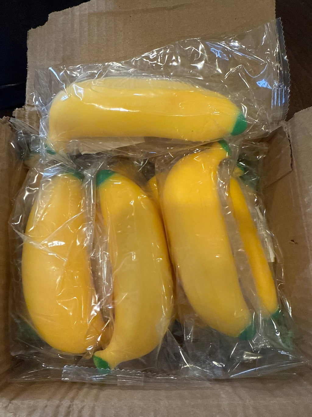 The Viral  Banana Sand Filled Squishy 5 inches (bulk)
