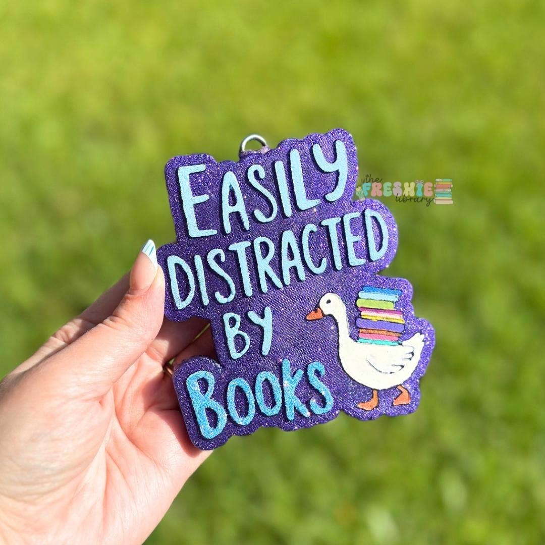 Easily Distracted by Books Freshie