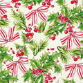 Paper Cocktail Napkins 20 Ct Pink Holly Bows Rosanne Beck