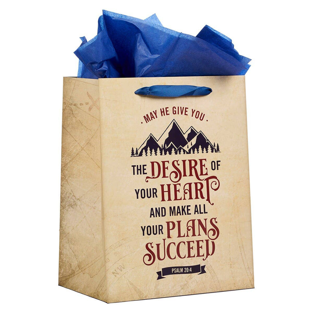 Desires of Your Heart Large Portrait Gift Bag with Card Set