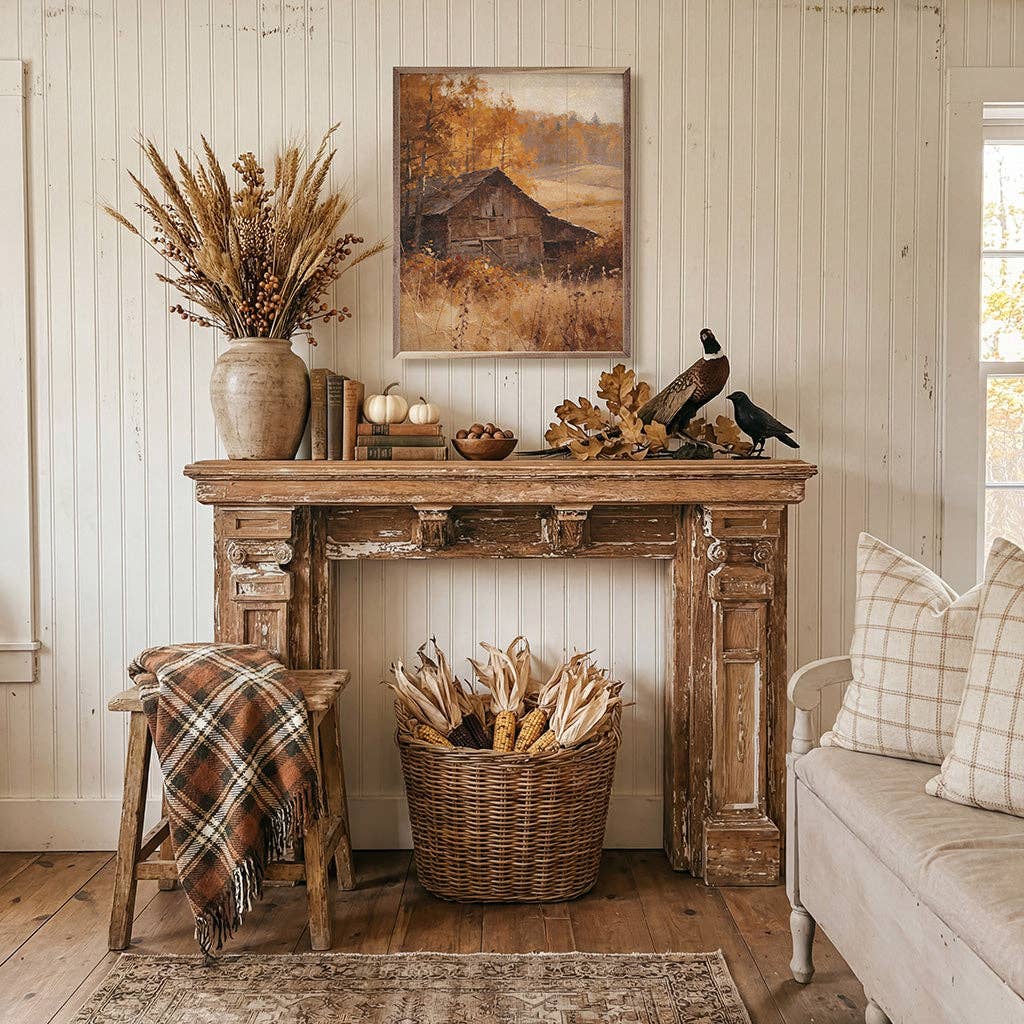 Barn In Autumn Valley