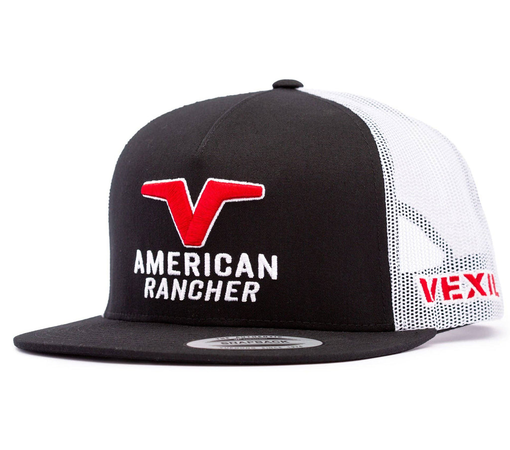 American Rancher - Logo - Black/White Mesh