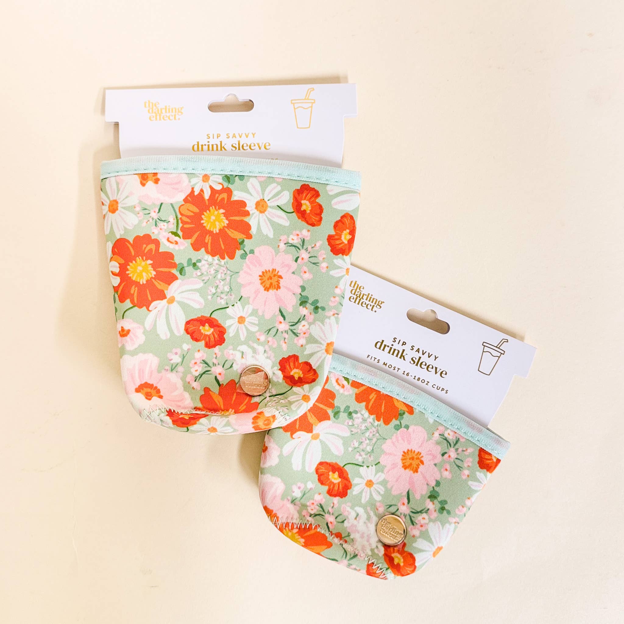 Sip Savvy Drink Sleeve-Bouquet Beauty Sage Regular