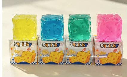 Colorful Coconut Oil Squishy Cheese Cubes