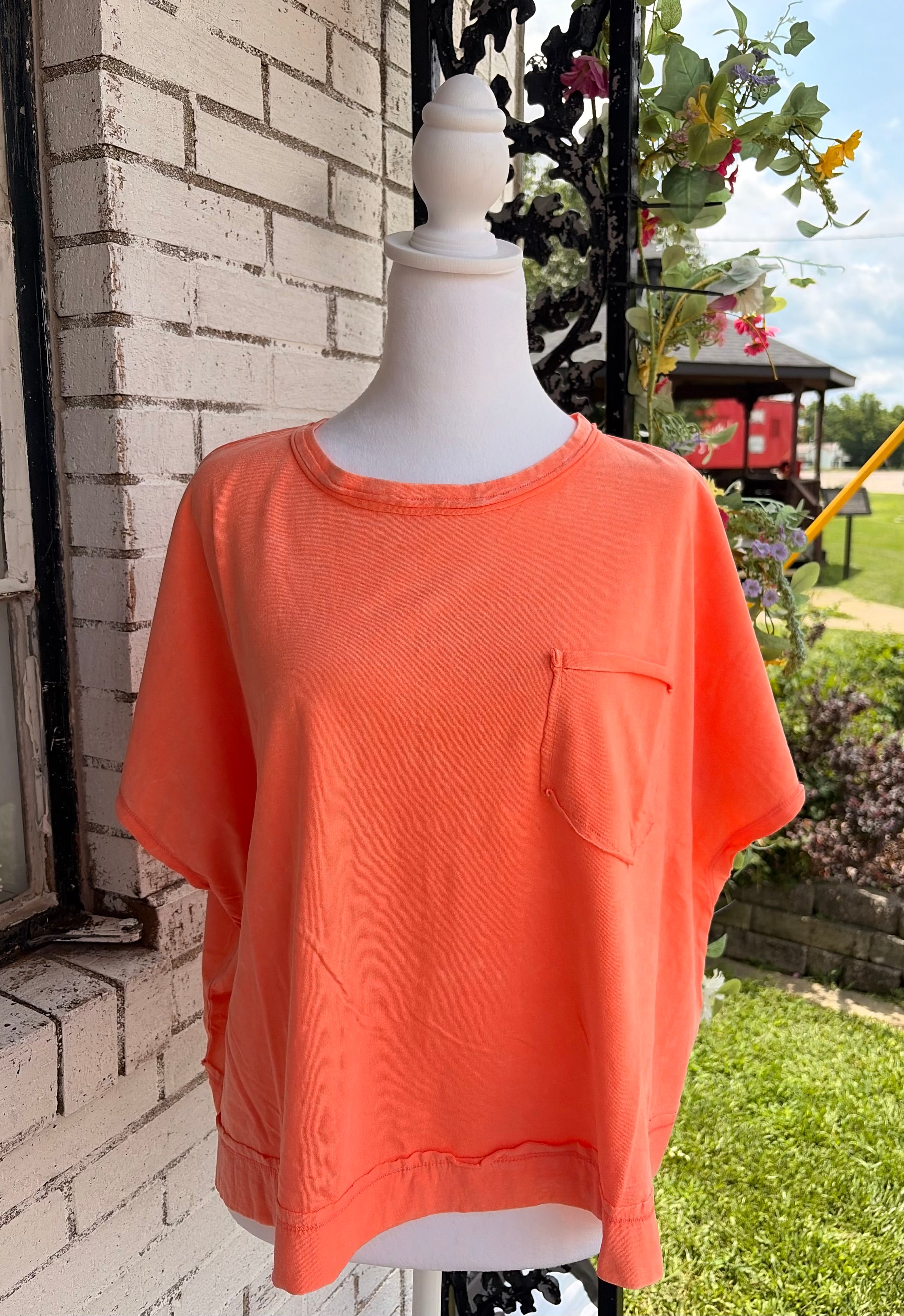 ZENANA Acid Washed Top