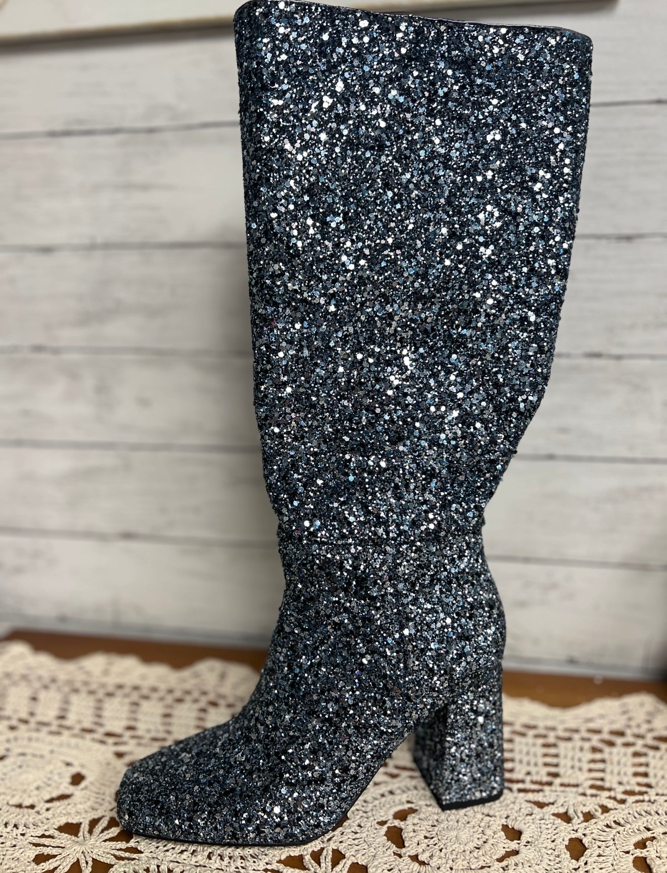 Corkys Sparkly Knee High Boots