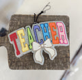 Rainbow Teacher Car Freshie