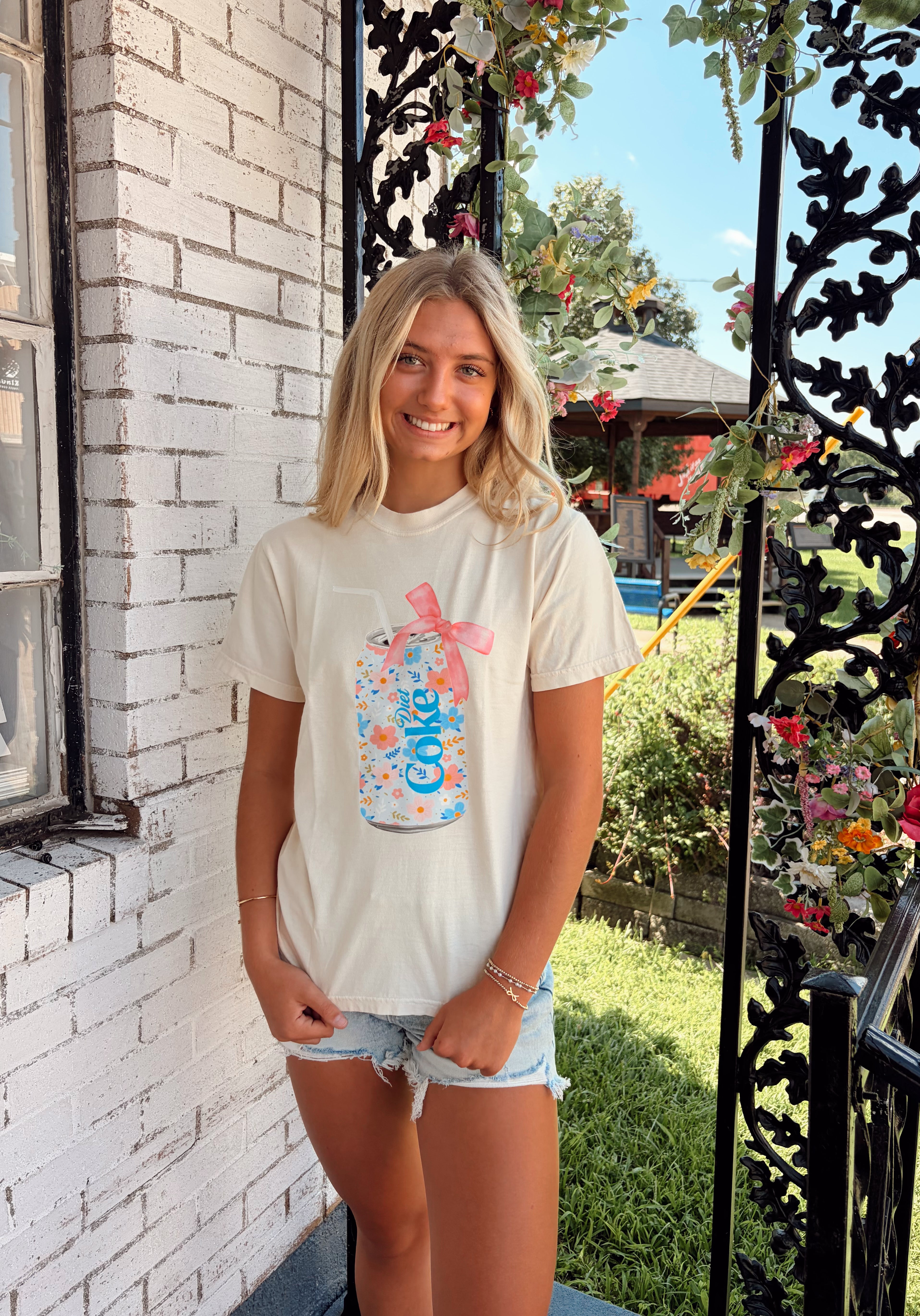 Floral Diet Coke shirt