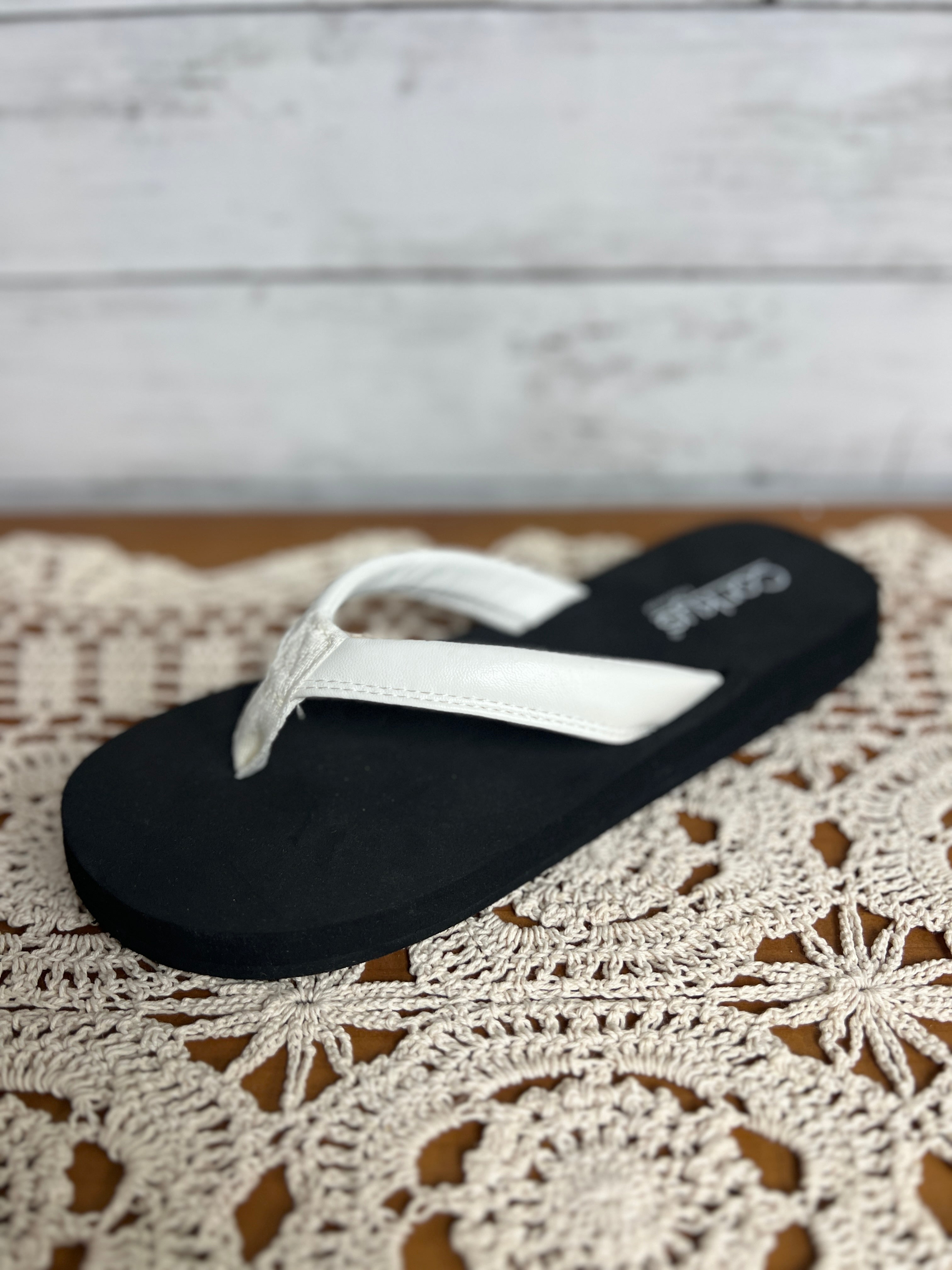 Corkys Summer Plans Black Sandals