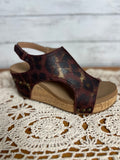 Corky Washed Leopard Print Wedges