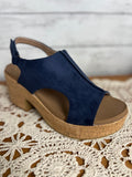 Corkys Miss Carly Navy Wedges