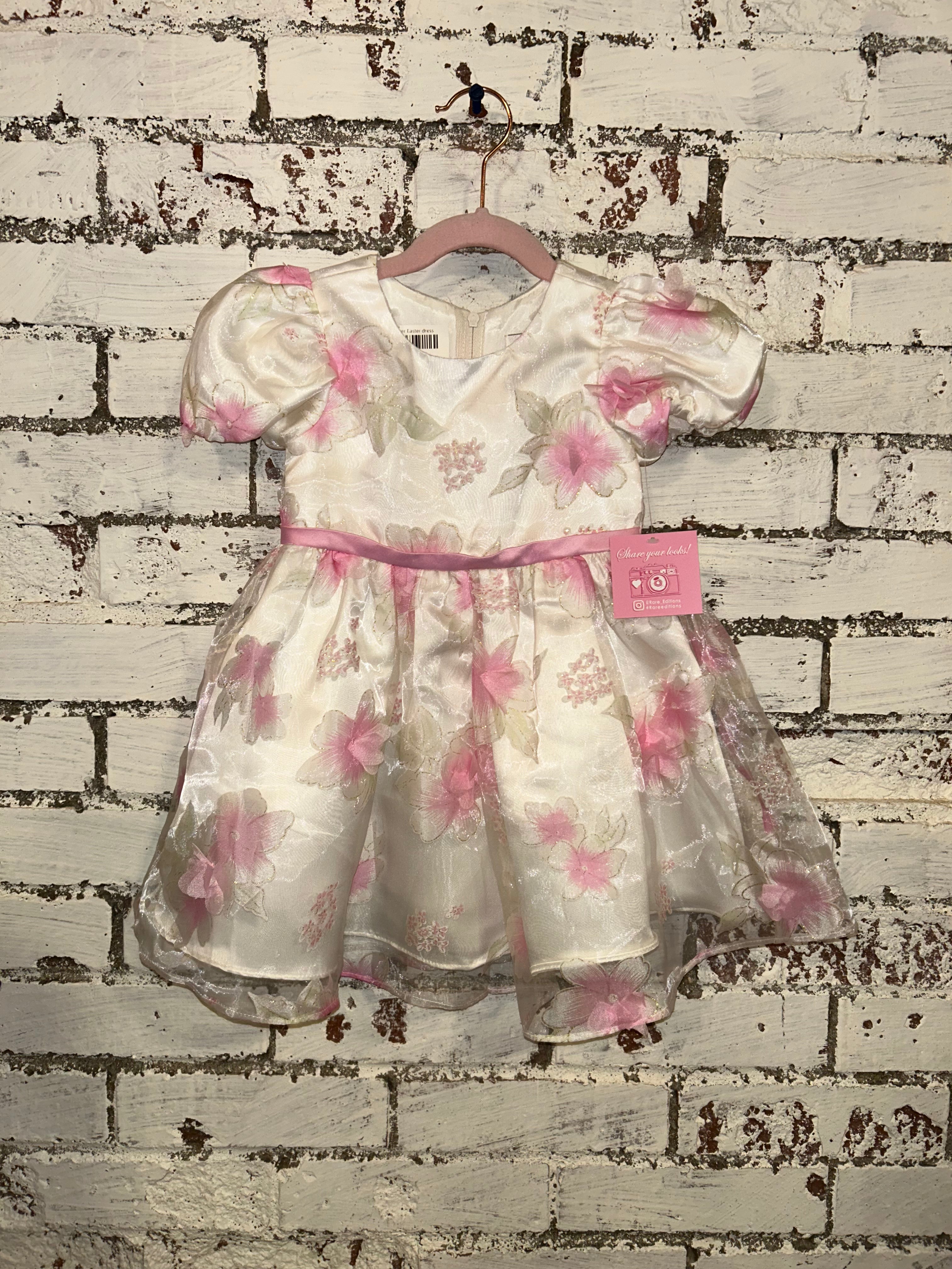 Pink Flower Spring Dress