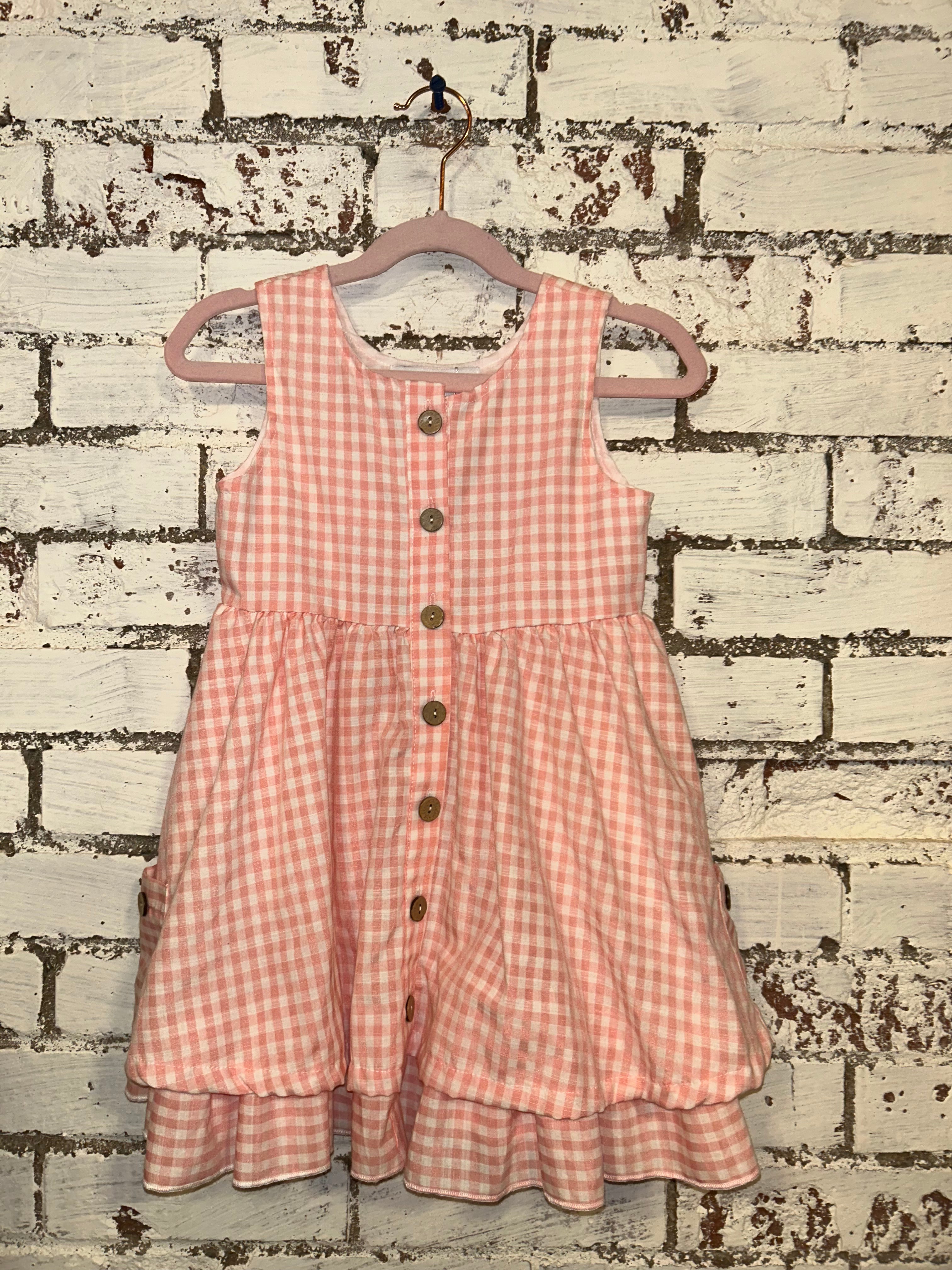 Oopsie Daisy Pink Gingham Dress