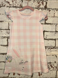Mud Pie Baby Girl Bunny Checkered Dress