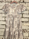 Neutral Floral Toddler Dress
