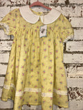 Yellow Collar Lace Toddler Dress