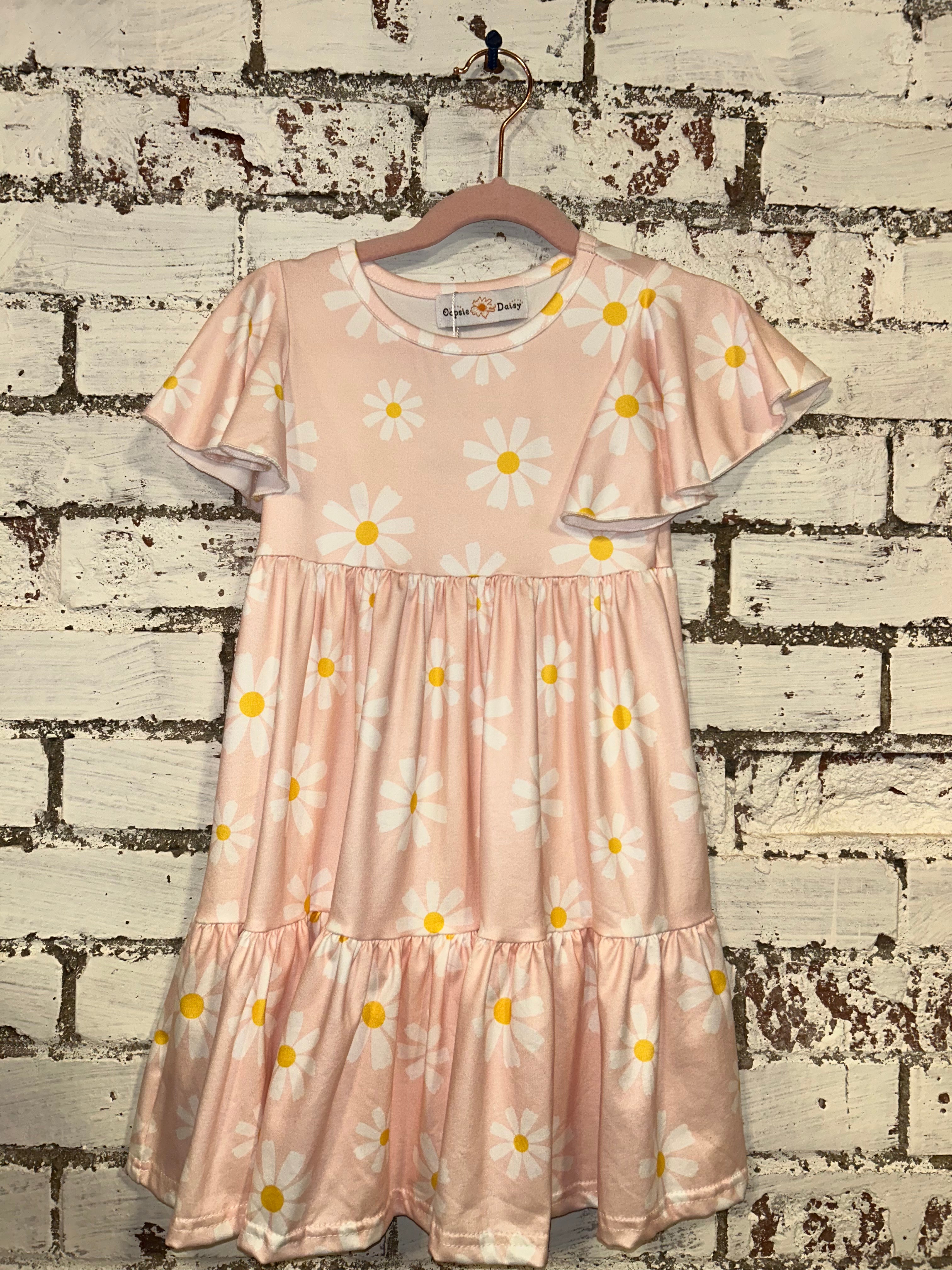 Oopsie Daisy Pink Daisy Dress