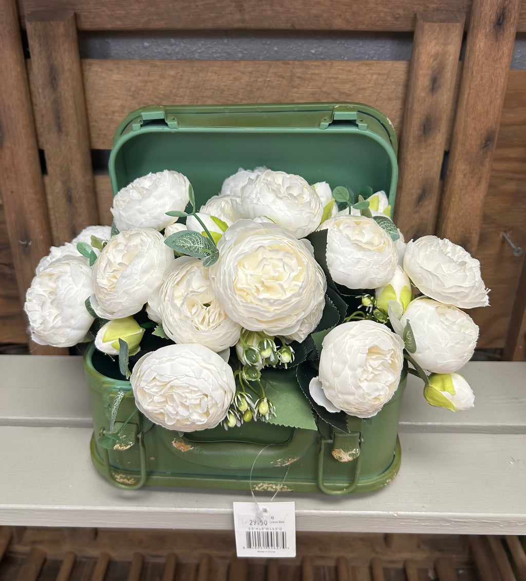 Green suitcase box