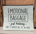 Emotional baggage, travel bag