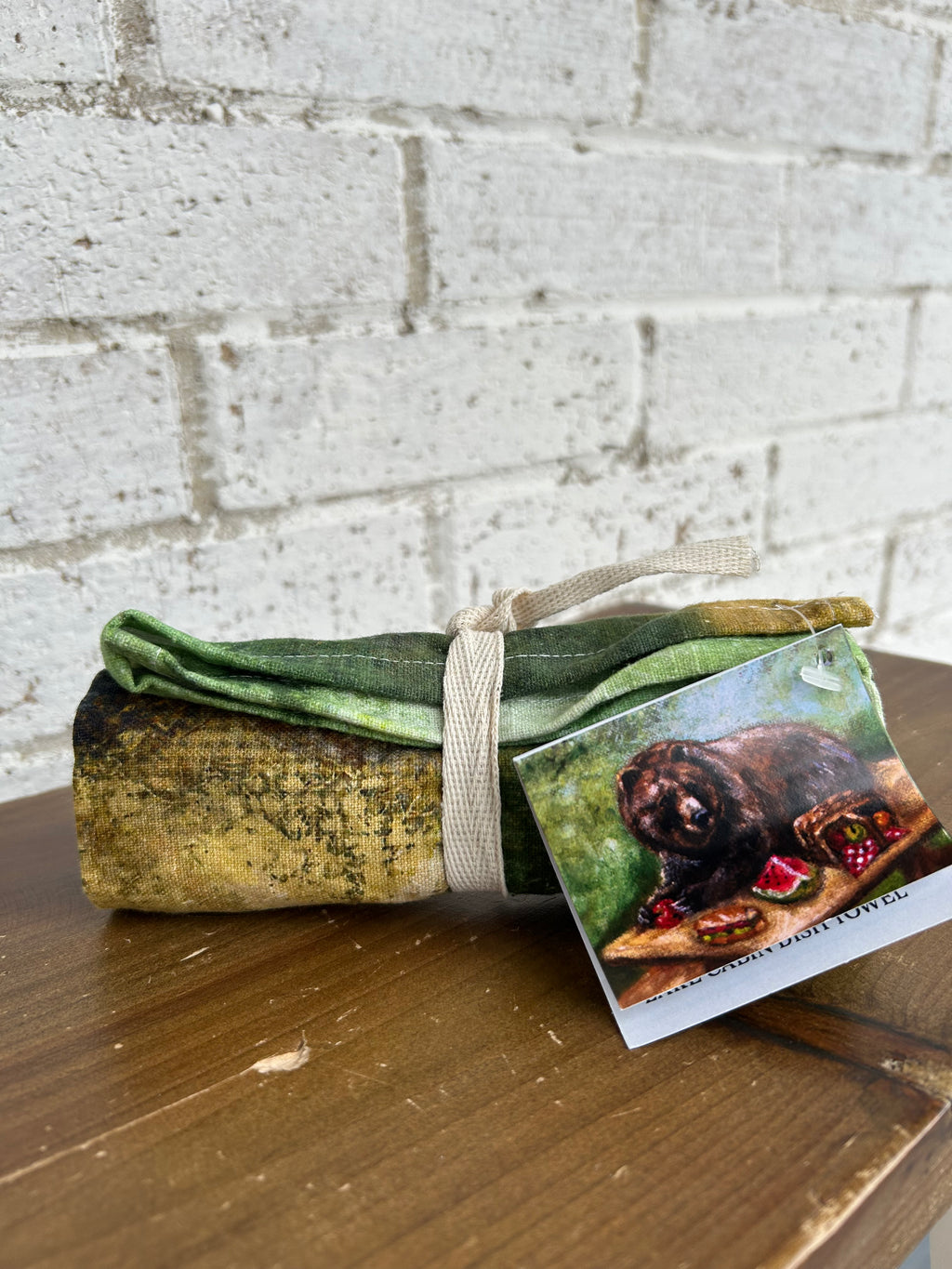 Bear picnic kitchen towel
