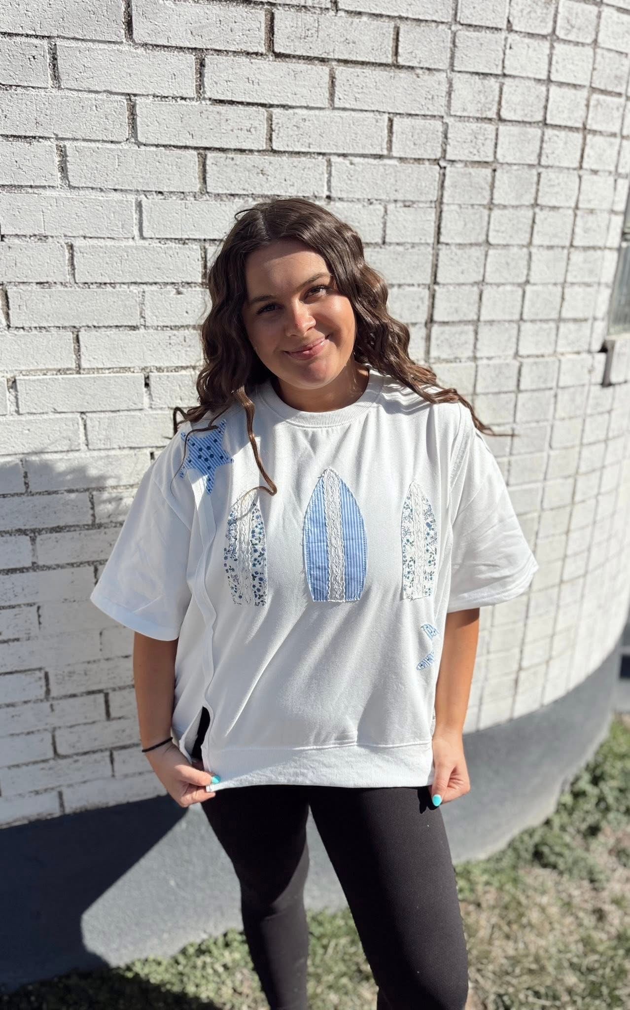 Surfboard Patchwork Shirt