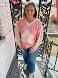 Pink Floral Patchwork Top