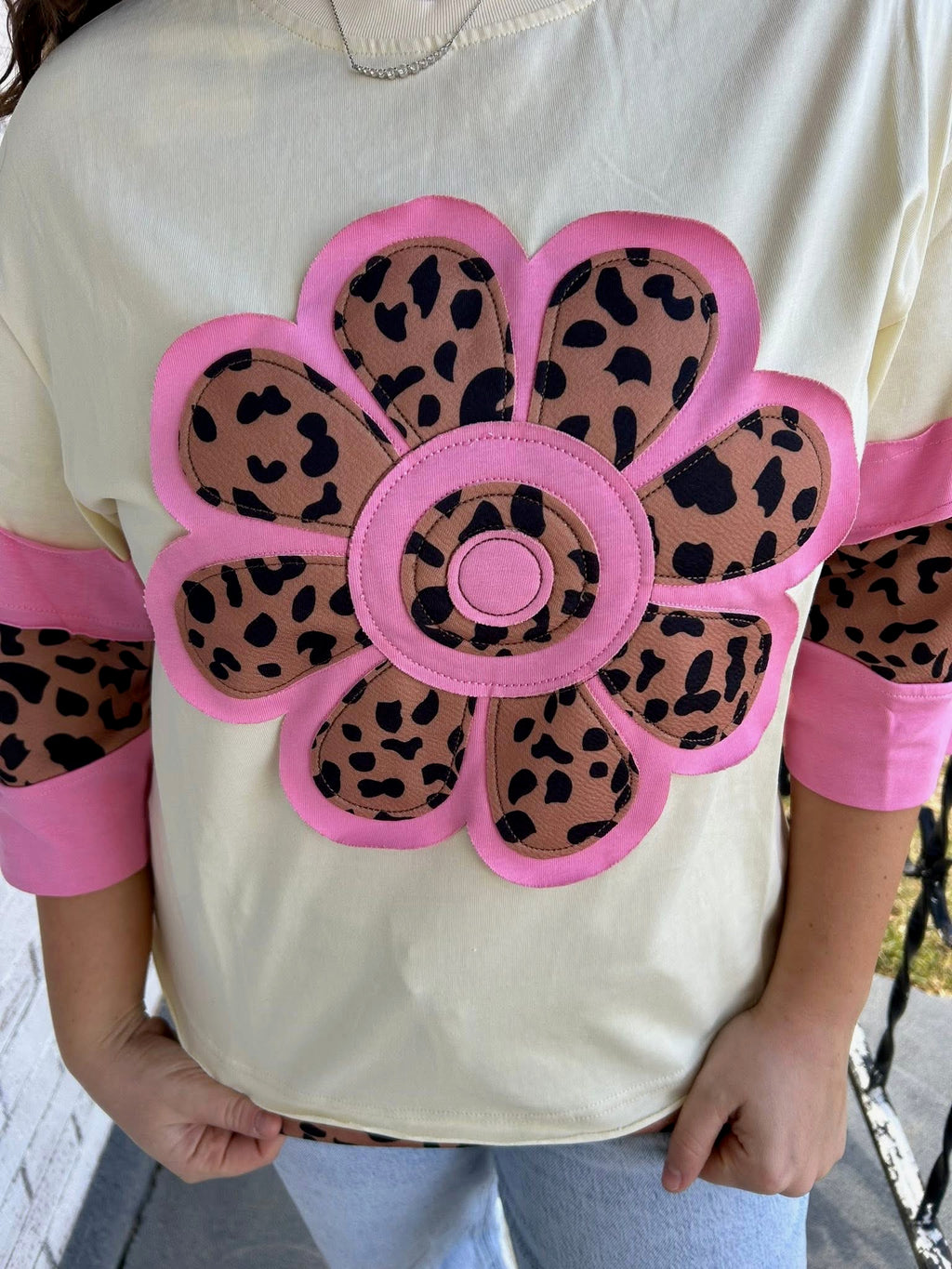 Pink Leopard Top